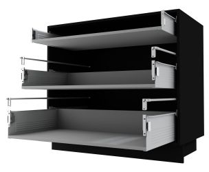 Feldmann-Wohnen Auszugsunterschrank Kvantum (Schubladen mit Teilauszug, günstig online kaufen