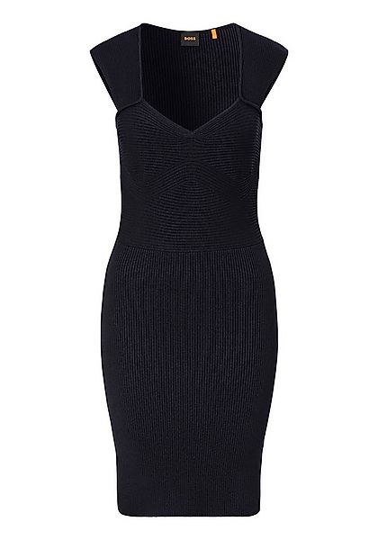 BOSS ORANGE Strickkleid Foberts Premium Damenmode in Rippoptik günstig online kaufen