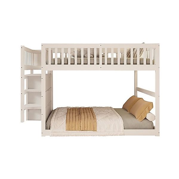 REDOM Etagenbett Doppelbett Stauraumbett Kinderbett, mit hohem Schutzzaun u günstig online kaufen