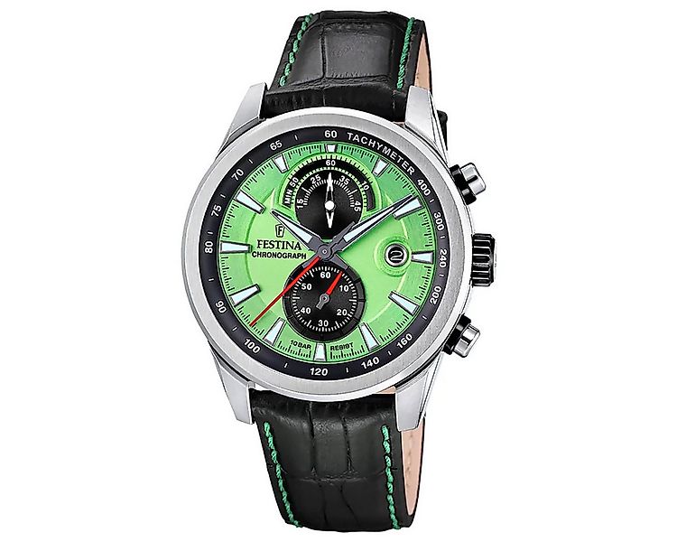 Festina Quarzuhr Schwarz/Hellgrün günstig online kaufen