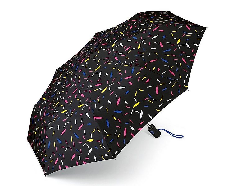Esprit Taschenregenschirm Easymatic light Little Leaves Black Automatik Reg günstig online kaufen