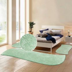 my home Hochflor-Bettumrandung "Desner" Höhe 35 mm 3 Stk. tlg. Mikrofaser, günstig online kaufen