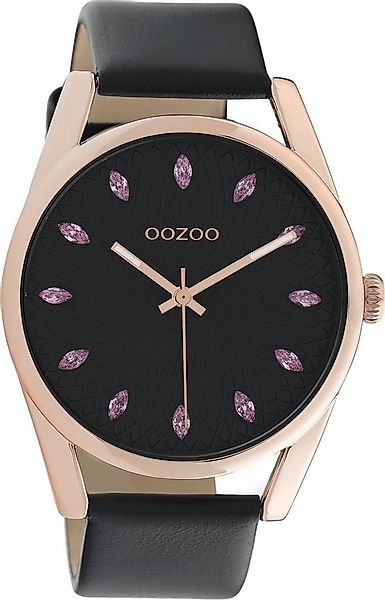 OOZOO Quarzuhr Oozoo Damen Armbanduhr schwarz Analog, (Analoguhr), Damenuhr günstig online kaufen