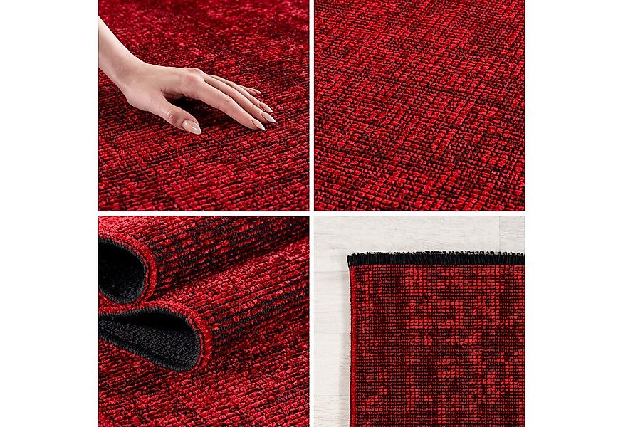 SIMPEX24 Teppich Boho Design, Läufer, Höhe: 7 mm, Baumwolle, Waschbarer Tep günstig online kaufen