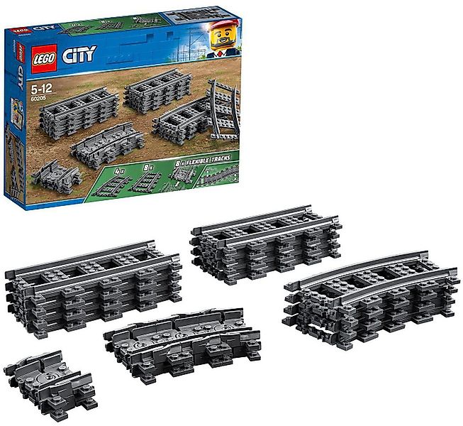 LEGO® Schienen (60205), LEGO® City Konstruktionsspielsteine, (20 St), Made günstig online kaufen