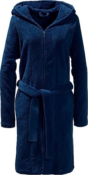 Erwin Müller Bademantel Velours Unisex-Bademantel "Balingen" mit Kapuze, Ku günstig online kaufen