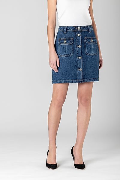 Joop Jeans Jeansrock Rosa mit Schmuckknöpfen günstig online kaufen