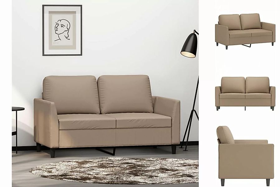 vidaXL Sofa 2-Sitzer-Sofa Cappuccino-Braun 120 cm Kunstleder günstig online kaufen