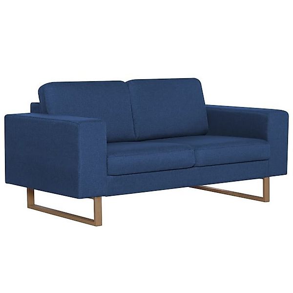 vidaXL Sofa, 2-Sitzer-Sofa Stoff Blau günstig online kaufen