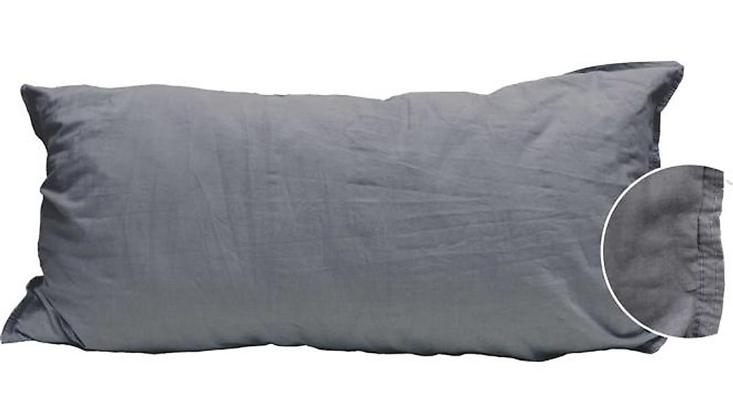 2er Set 40x80 Renforce Kissenhülle von H.G. Hahn Anthrazit günstig online kaufen