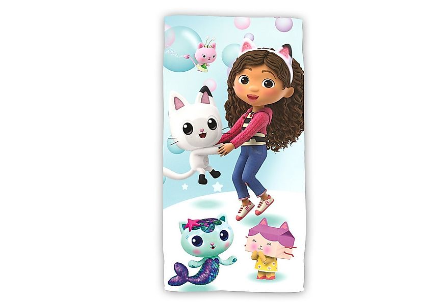 Gabby's Dollhouse Strandtuch Baumwolle Strandtuch Frottee Badetuch mit Prem günstig online kaufen