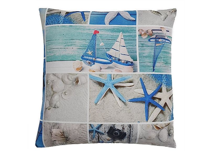 Stoffschmiede Kissenhülle / Bedruckt / Maritim / 45x45cm günstig online kaufen