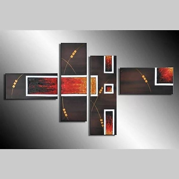 4 Leinwandbilder ABSTRAKTE KUNST (4) 120 x 70cm Handgemalt günstig online kaufen