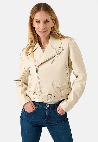 RICANO Lederjacke Hera Lederjacke mit Gürtel und Reverskragen günstig online kaufen