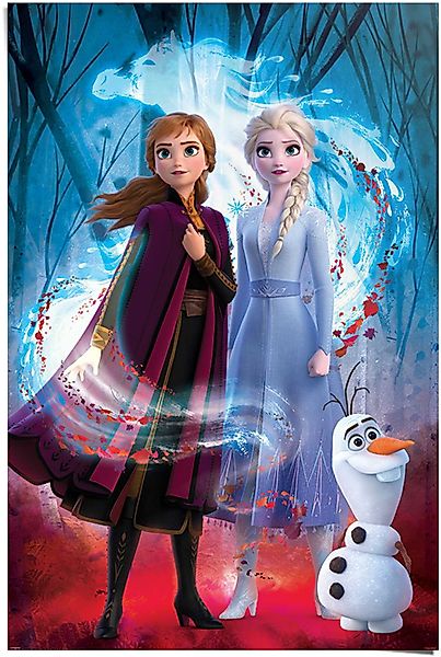 Reinders Poster "Poster Frozen 2 Anna - Elsa - Olaf - Disney", Film, (1 St. günstig online kaufen