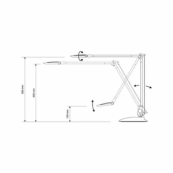 LED-Schreibtischlampe MAULoptimus anthrazit Standfuß dim CCT günstig online kaufen