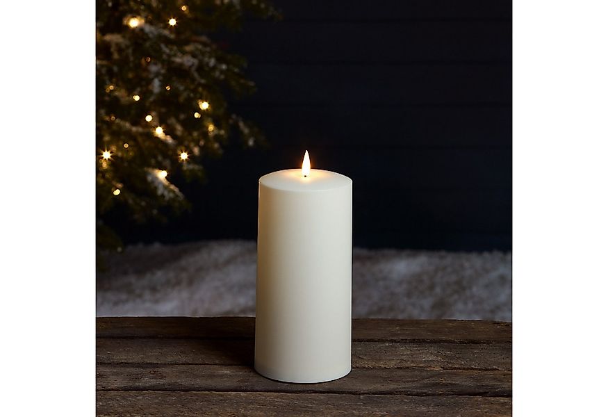 Lights4fun LED-Kerze TruGlow® LED Outdoor Kerze 20 x 10cm günstig online kaufen