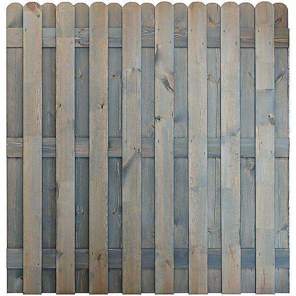 Bohlenzaun KDI 180 cm x 180 cm Grau günstig online kaufen