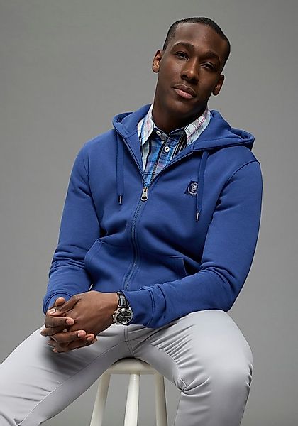 DELMAO Sweatjacke mit Kapuze, mit Kordelzug, aus angerauter Sweatware, mit günstig online kaufen