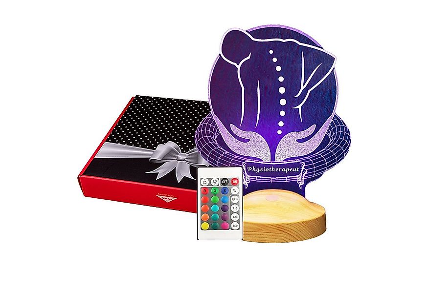 Geschenkelampe LED Nachttischlampe Physiotherapeut 3D Tischlampe Büro Gesch günstig online kaufen