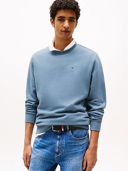 Tommy Jeans Sweatshirt TJM REG S FLAG CREW Mit besticktem Markenlogo auf Br günstig online kaufen