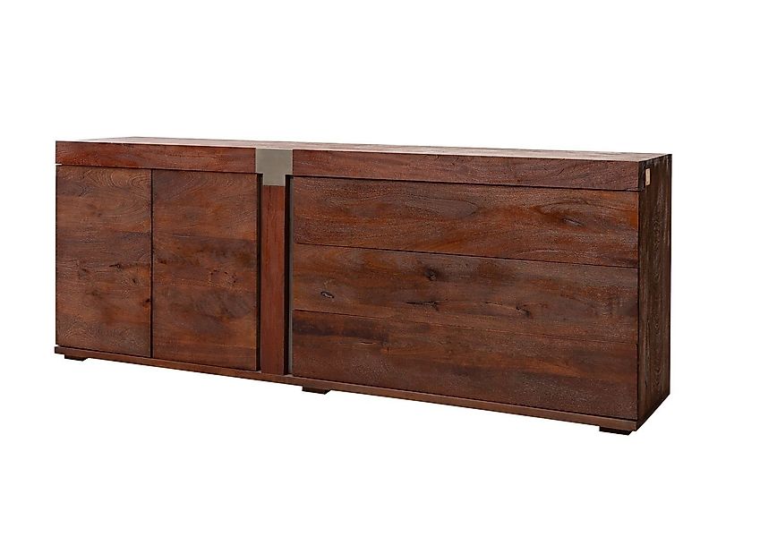 Massivmoebel24 Sideboard (Sideboard Mango 200x45x75 braun günstig online kaufen