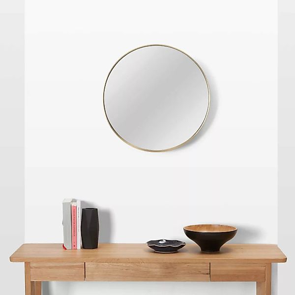 Alana runder Wandspiegel (o 50 cm), Messing - MADE.com günstig online kaufen