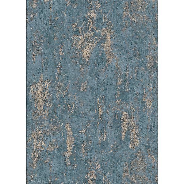 Erismann Vliestapete Casual Chic 10,05 m x 0,53 m Betonoptik Blau günstig online kaufen