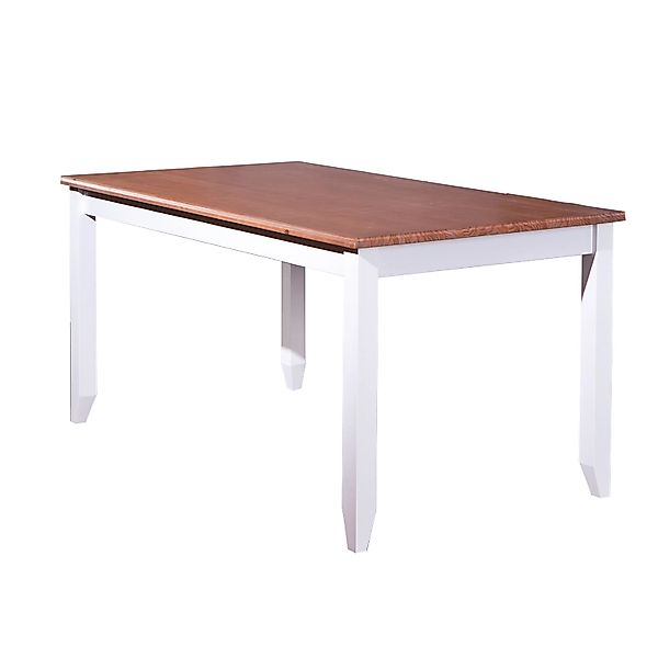 ebuy24 Wright Esstisch Weiss Braun günstig online kaufen