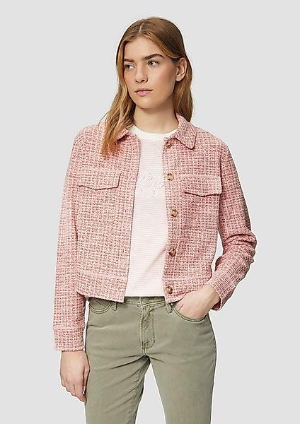 s.Oliver Sweatshirt Verkürzte Bouclé-Jacke aus Sweat günstig online kaufen