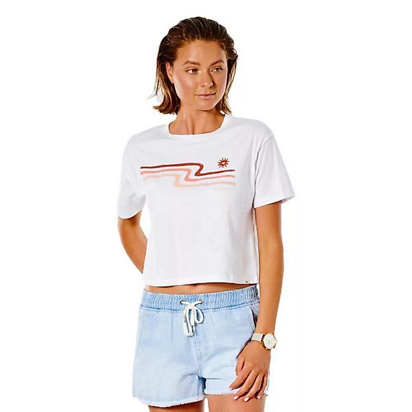 Rip Curl Drifter Crop Kurzärmeliges T-shirt M White günstig online kaufen