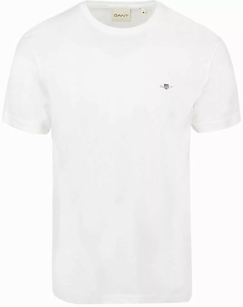 Gant T-shirt Shield Logo Weiß - Größe L günstig online kaufen