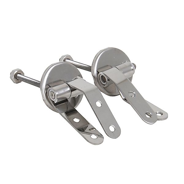 MSV WC-Sitz-Scharniere Edelstahl Silber günstig online kaufen