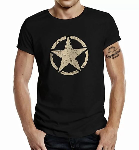 GASOLINE BANDIT® T-Shirt für den US-Army Fan: Vintage Star günstig online kaufen