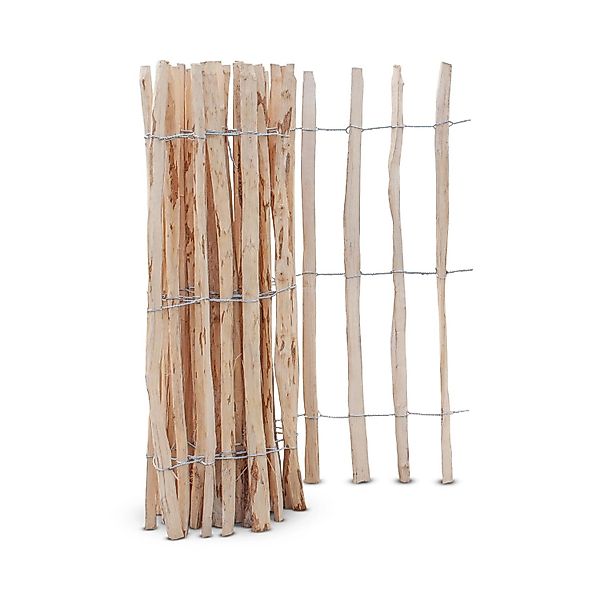 Stiltreu Staketenzaun Haselnuss 500 cm x 90 cm Lattenabstand 7-9 cm günstig online kaufen