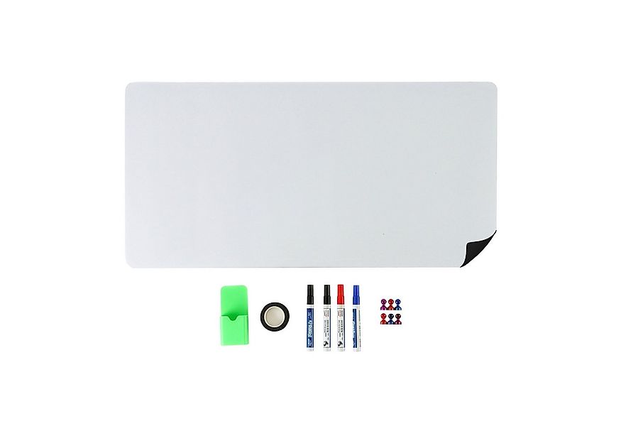 relaxdays Memoboard Whiteboard Folie mit Zubehör, 40x80 cm günstig online kaufen