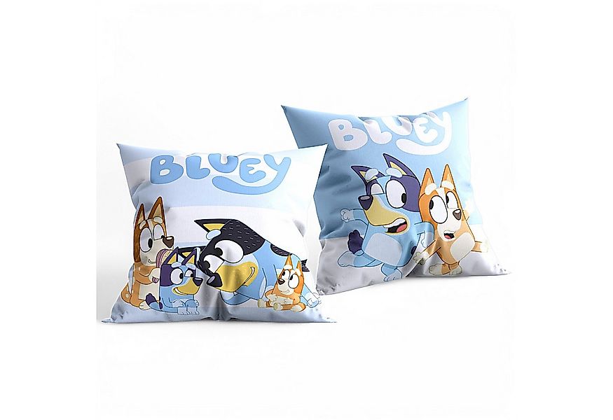 Bluey Dekokissen Bluey & Bingo, Kinder Kuschelkissen 40 x 40 cm günstig online kaufen