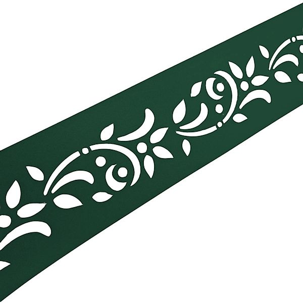 zaunzu Sichtschutz PREMIUM Dekor Floral1 Sichtschutz Grün 2,55m günstig online kaufen