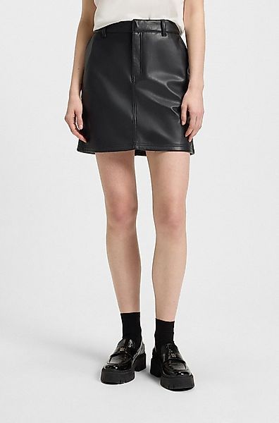HUGO Blue Minirock Rihale in Lederoptik, Slim Fit günstig online kaufen