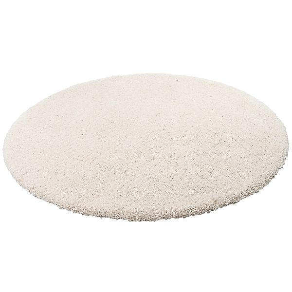 Snapstyle Luxus Hochflor Shaggy Teppich Dream Beige 200cm Rund günstig online kaufen