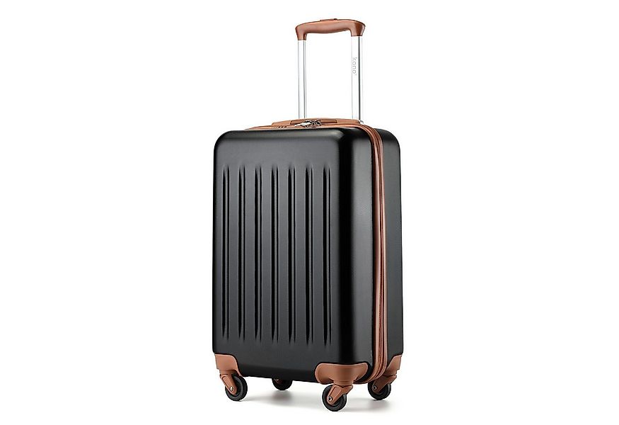 KONO Handgepäckkoffer Hartschale Koffer Zwillingsrollen ABS Handgepäck Bord günstig online kaufen