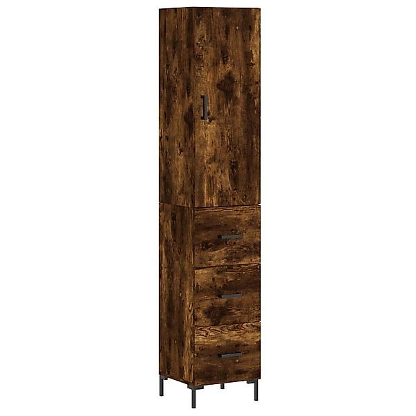 vidaXL Highboard Highboard Räuchereiche 34,5x34x180 cm günstig online kaufen