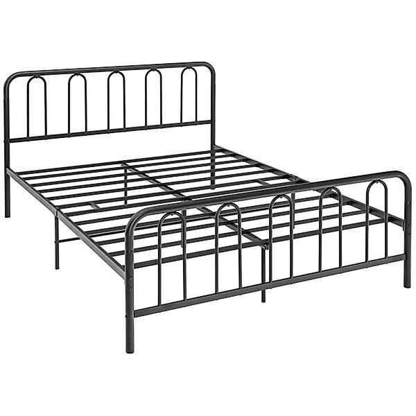 Costway Metallbett Bettgestell Gästebett für 200 x 160 cm Matratze günstig online kaufen