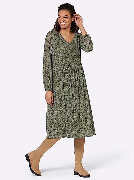 Witt Etuikleid Mesh-Kleid Langarm günstig online kaufen