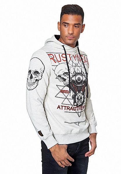 Rusty Neal Kapuzensweatshirt "Rusty Neal Sweater", mit rockigem Print günstig online kaufen