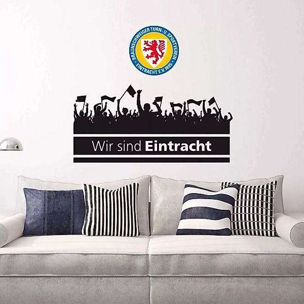 Wall-Art Wandtattoo "Eintracht Braunschweig Fans Logo", (1 St.), selbstkleb günstig online kaufen