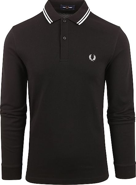 Fred Perry Langarm-Poloshirt Schwarz 350 - Größe L günstig online kaufen