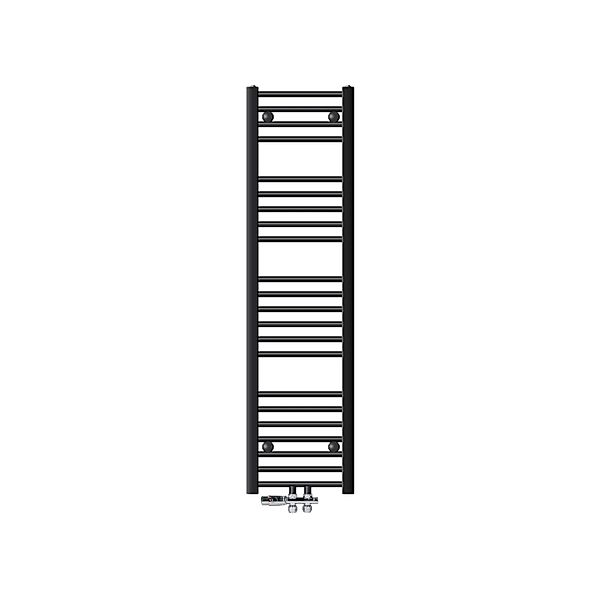 LuxeBath Badheizkörper 300x1400 mm Anthrazit Gerade mit Thermostat günstig online kaufen