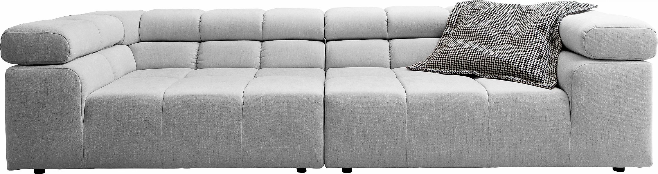 INOSIGN Big-Sofa "Ancona B/T/H: 290/110/70 cm", auffällige Steppung, inkl. günstig online kaufen