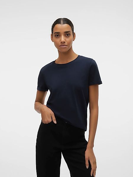 Vero Moda Kurzarmshirt "VMPAULA S/S T-SHIRT NOOS" Baumwolle, regular fit günstig online kaufen